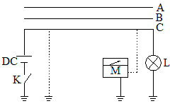 測(cè)定線(xiàn)路相別的接線(xiàn)示意圖